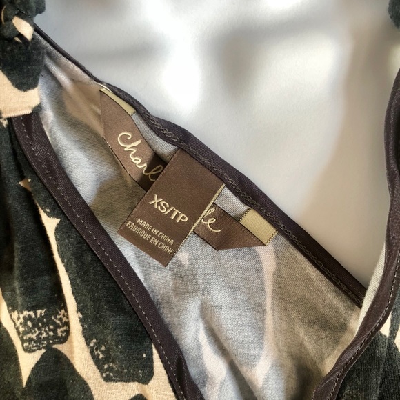 Charlie Jade Navy Tan Braided Pocket Tie Dress - Picture 5 of 6